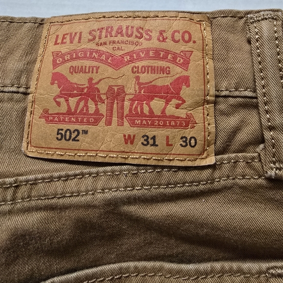 Levi Strauss 502 Mens 31x30 Chinos - Picture 3 of 3